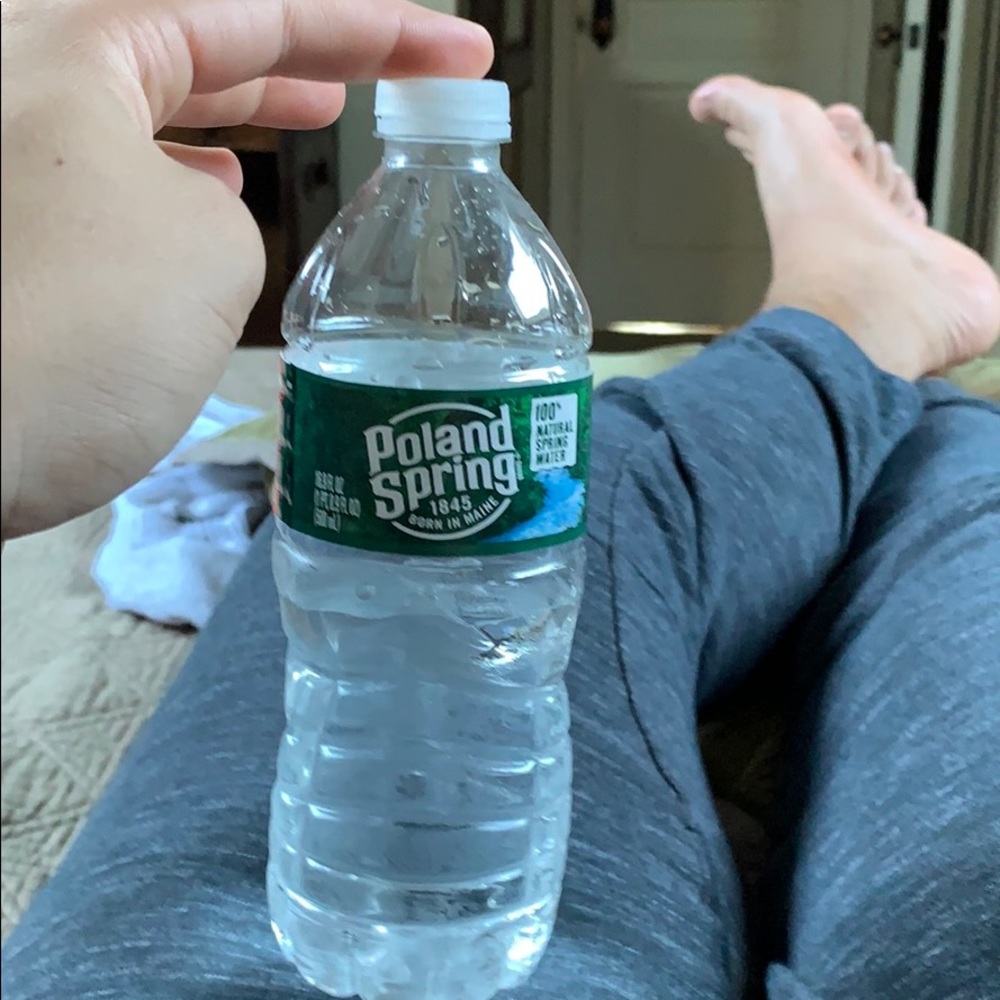 Used Poland spring water bottle.